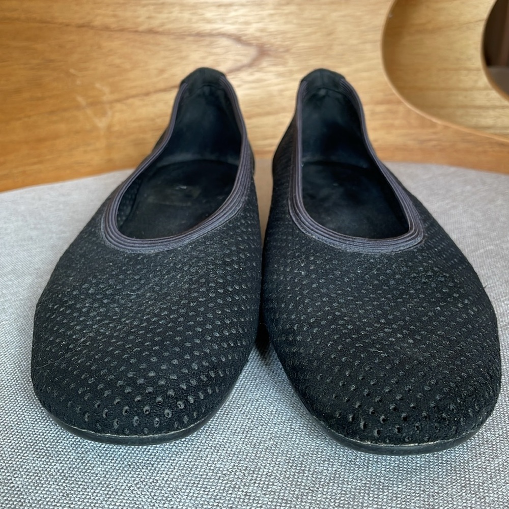 Stuart Weitzman Mesh Perforated Suede Ballet Flats - image 6